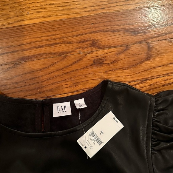 NWT Gap Kids Black Leather Dress Size Large - Picture 8 of 8